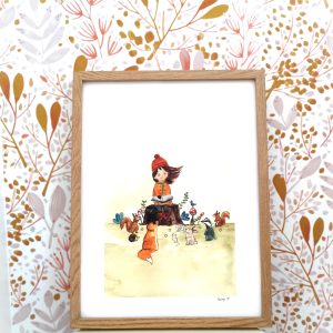 La Forêt enchantée - illustration aquarelle