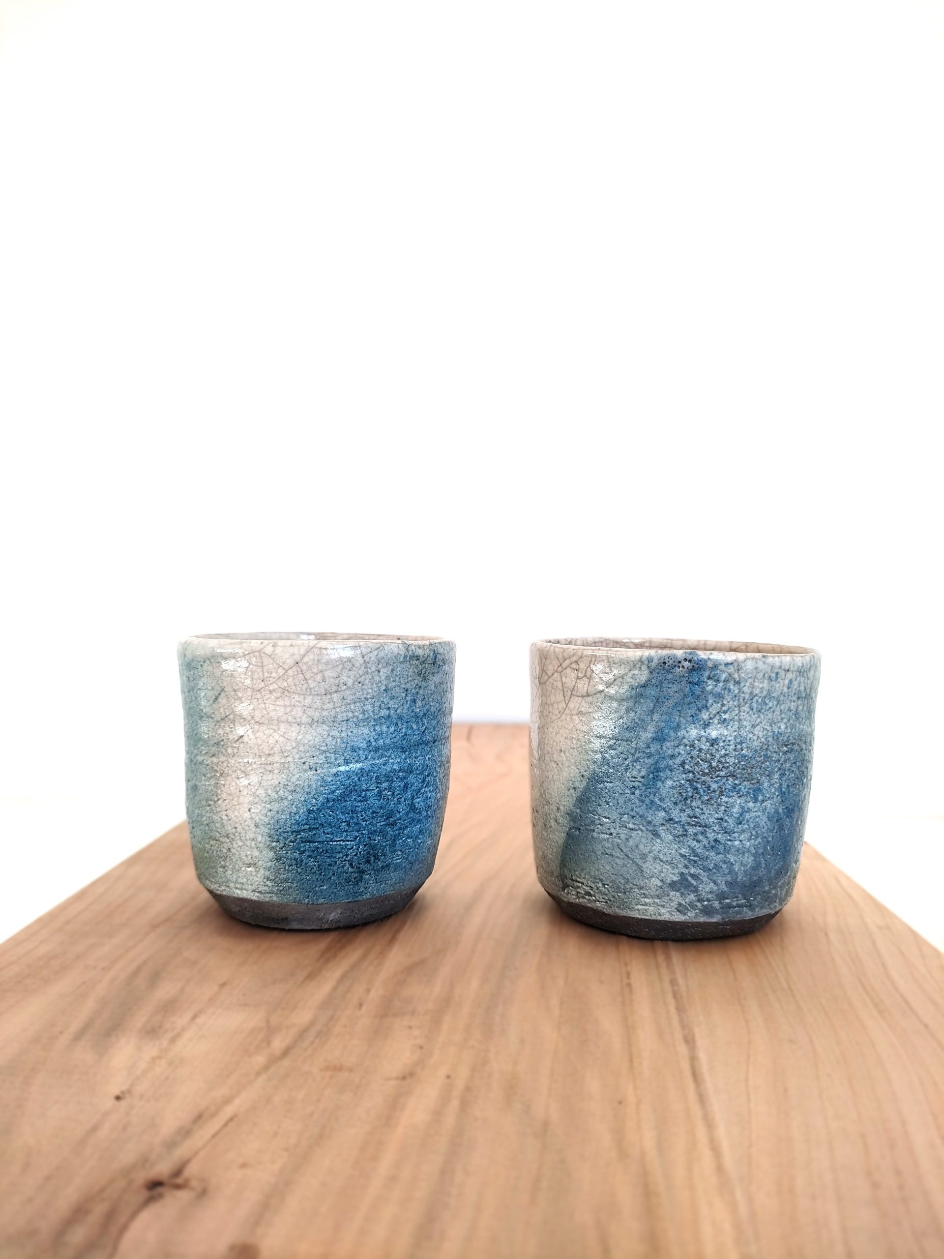 Tasse - Collection Raku bleu