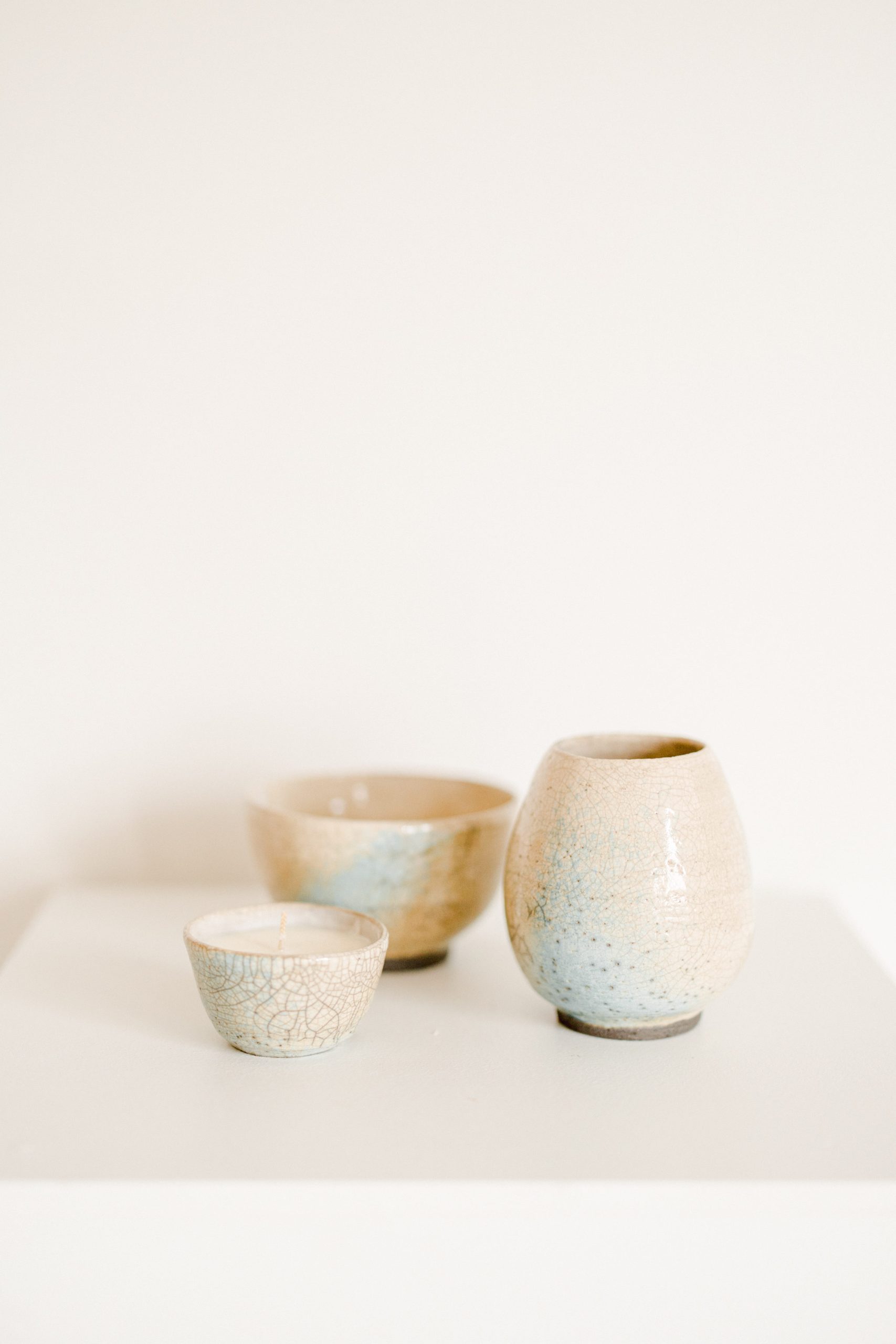 Vase - Collection Raku Turquoise